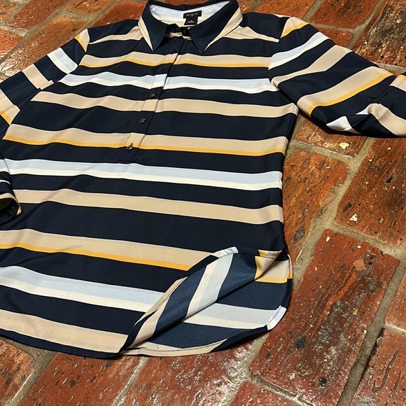 Ann Taylor stripped tunic top szS - Picture 7 of 7